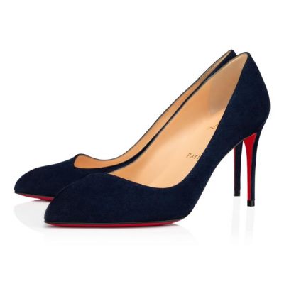 Christian Louboutin Corneille 085 85 Nocturne Veau Velours Pumps Pumps Damen Schwarz | AT-76726