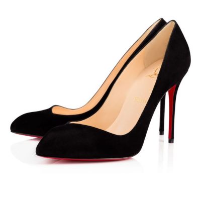 Christian Louboutin Corneille 100 100 Veau Velours Pumps Pumps Damen Schwarz | AT-41564