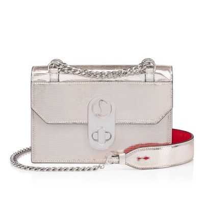 Christian Louboutin Elisa Small Creative Leder Evening Bags Evening Bags Damen Beige Silber | AT-33967