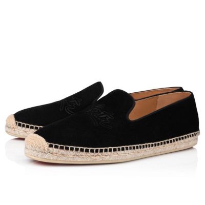Christian Louboutin Esparadra Calf Espadrilles Espadrilles & Sandals Herren Schwarz | AT-81207