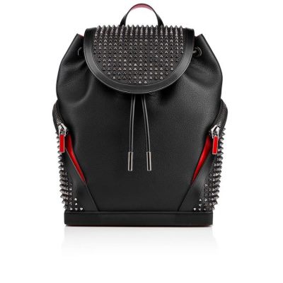 Christian Louboutin Explorafunk Calfskin Backpack Rucksäcke Herren Schwarz Mehrfarbig | AT-29253