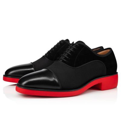 Christian Louboutin Greggo Rxl Calf Oxford Oxfords Schuhe Herren Schwarz | AT-16732