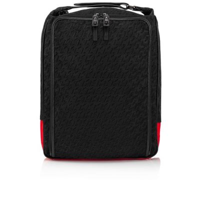 Christian Louboutin Hop'N Zip Creative Fabric Backpack Rucksäcke Herren Schwarz | AT-15960