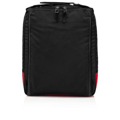 Christian Louboutin Hop'N Zip Klassische Fabric Backpack Rucksäcke Herren Schwarz | AT-99803