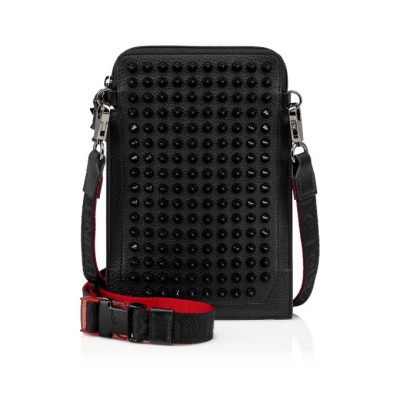 Christian Louboutin Loubilab Klassische Leder Messenger Bags Kuriertaschen Herren Schwarz | AT-46752
