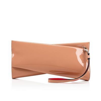 Christian Louboutin Loubitwist Clutch Klassische Leder Evening Bags Evening Bags Damen Beige | AT-57910