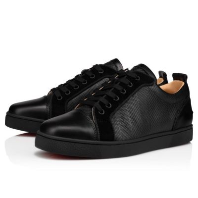 Christian Louboutin Louis Junior Creative Leder Sneakers Sneakers Herren Schwarz | AT-72346