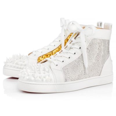 Christian Louboutin Louis No Limit Calf Sneakers Sneakers Herren Weiß | AT-08037