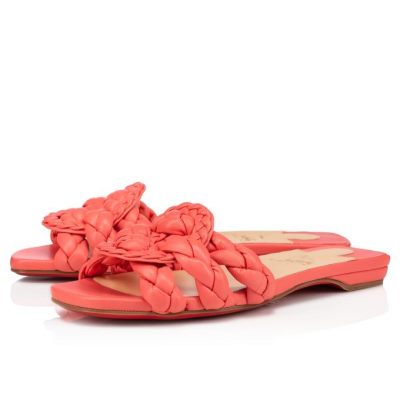 Christian Louboutin Marmela Nappa Flats Flats Damen Rosa | AT-07401