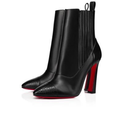 Christian Louboutin Me In The 90s 100 Calf Boots Stiefel Damen Schwarz | AT-71633
