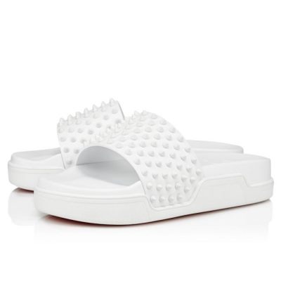 Christian Louboutin Pool Fun 000 Mat Calf Sandals Espadrilles & Sandals Herren Weiß | AT-98998