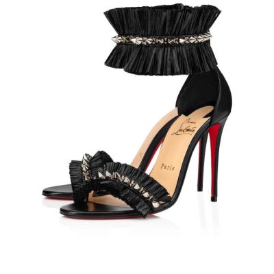 Christian Louboutin Poupedou 100 Sandals Sandalen Damen Schwarz | AT-91720